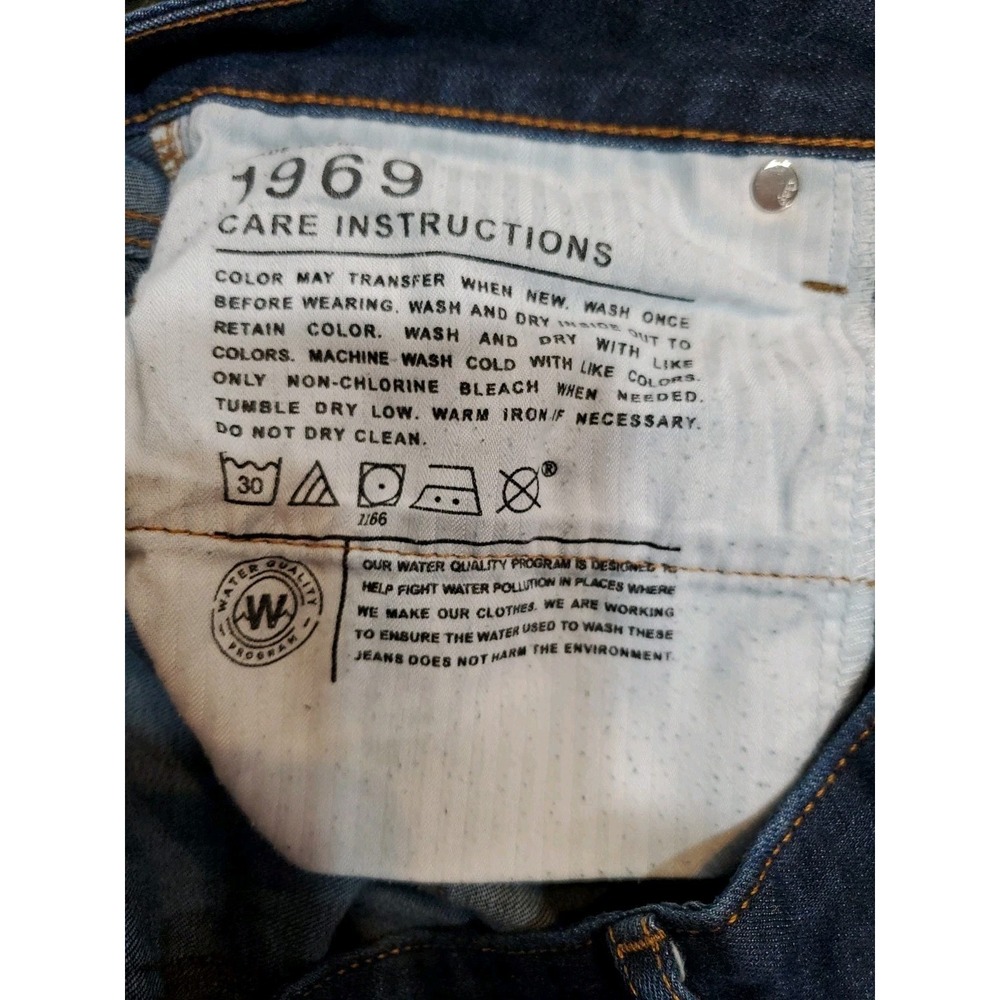 Gap 1969 Always Skinny Jeans Womens 30r Dark Indigo Rinse Stretch Denim Mid Rise - Picture 4 of 6